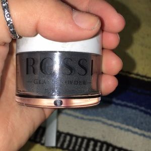 ROSSI glam powder black shade #58 for dip nails